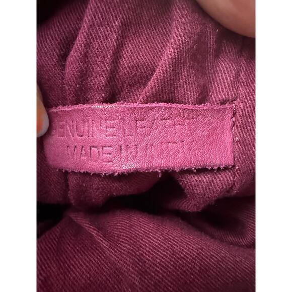 Frye melissa Hobo burgandy wine leather braided detail purse - Picture 8 of 8